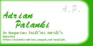 adrian palanki business card